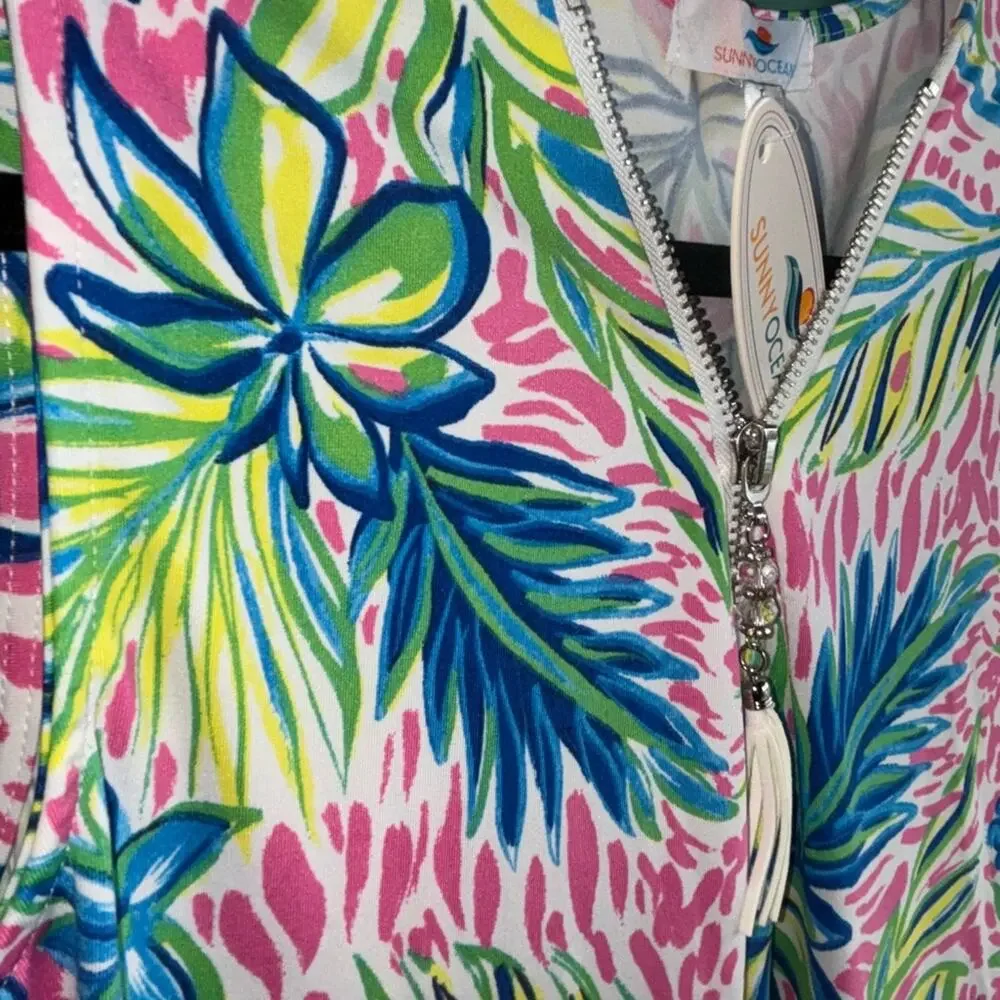 Sunny Oceans Large Coverup Poolside Dress New - Picture 5 of 10